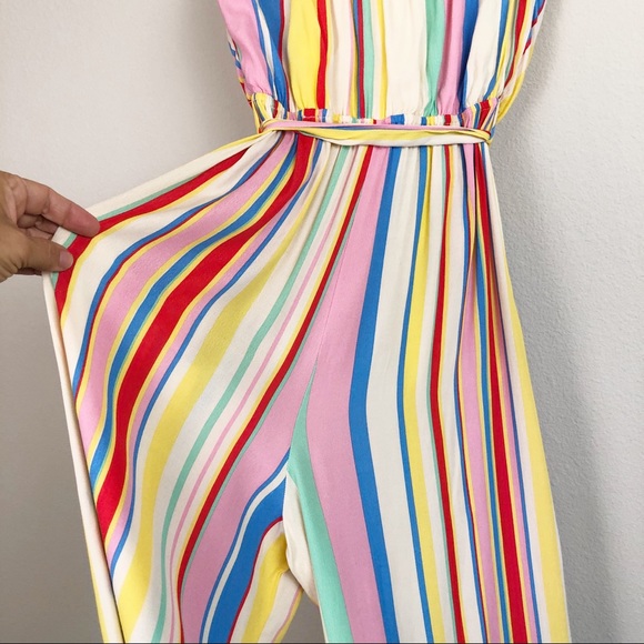 VICI Strapless Striped Pant Romper Jumpsuit, Med - Picture 9 of 12
